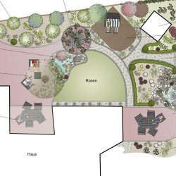 Privatgärten Plan